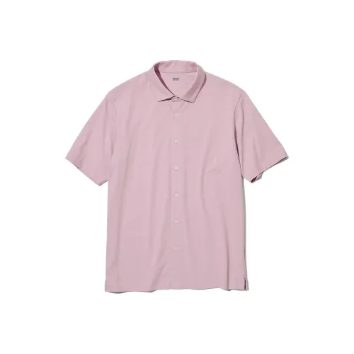 UNIQLO Пастельно-розовые мужские рубашки