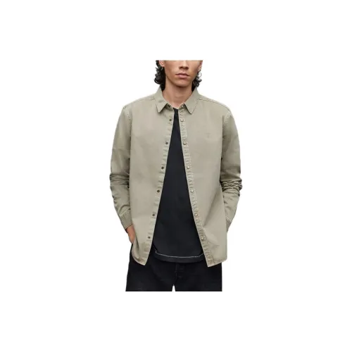 ALLSAINTS Серые Мужские Рубашки