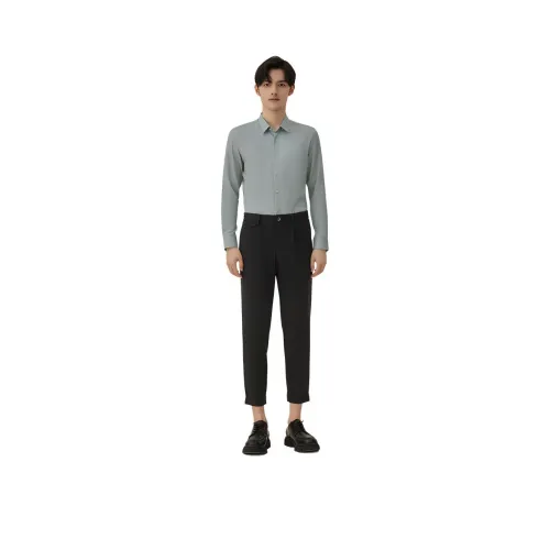 ZIOZIA Зеленый Мужские Рубашки