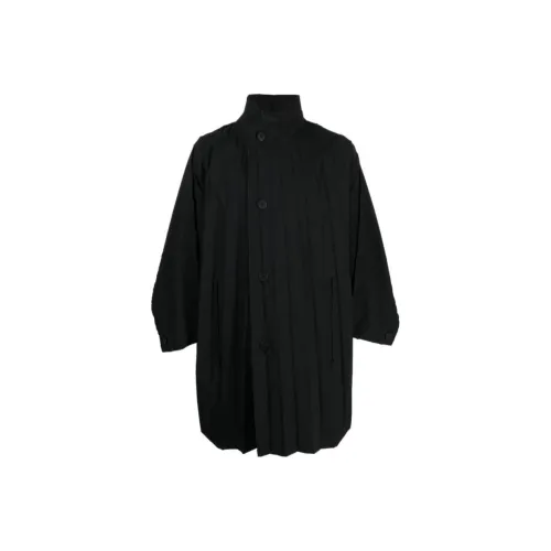 Homme Plissé Issey Miyake Черные Мужские Рубашки