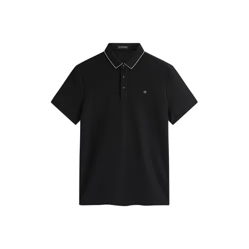 PEACEBIRD MEN Черный 1 Slim Fit Мужская Поло