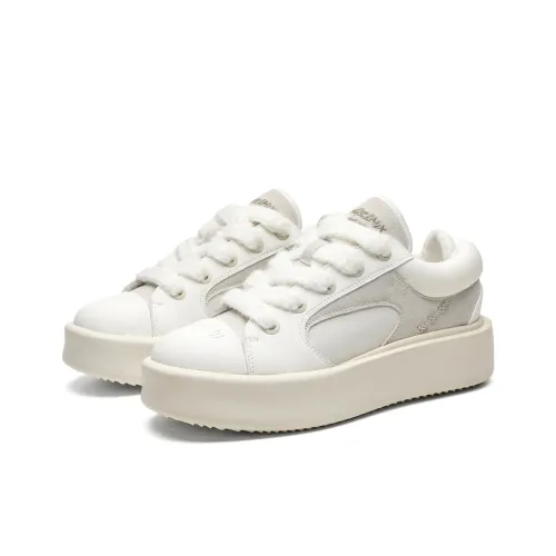 Journey of Inspiration Slip-resistant Abrasion-resistant Breathable Low-Top Skateboard Shoes Men's White Journey of Inspiration Противоскользящие Износостойкие Дышащие Низкие Кроссовки для Скейтбординга Мужские Белые