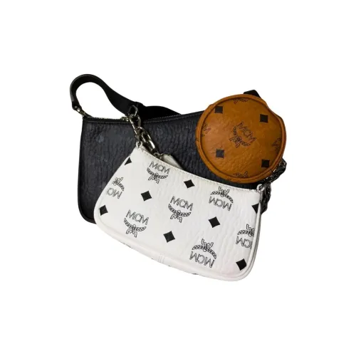 MCM Original Visetos Покрытый холст Tambourine Сумка 3 в 1 Через плечо Ручная Сумка на плечо Маленькая Женская