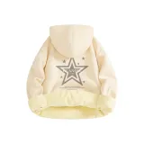 Светлый бежевый (Qf Большой пятиконечный звезда на спине, логотип)