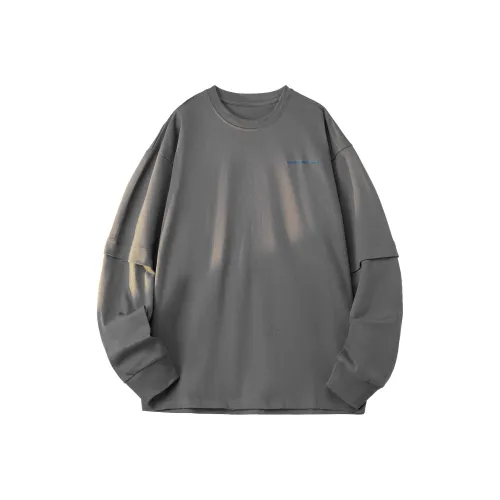 MARK ROBERTSON Длинный рукав Толстовка Унисекс Синий Серый