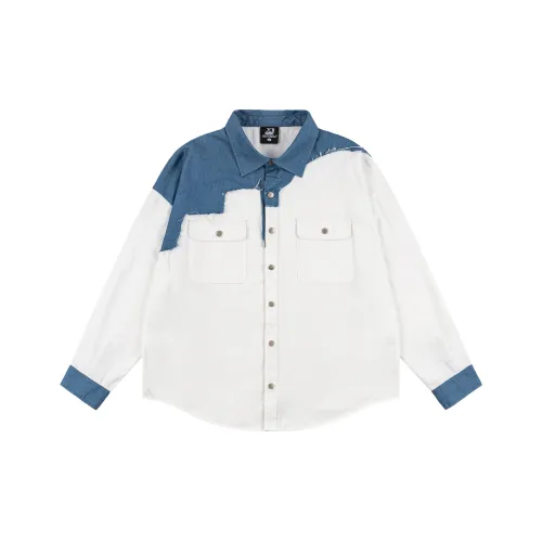 XINYINSU Белая унисекс рубашка