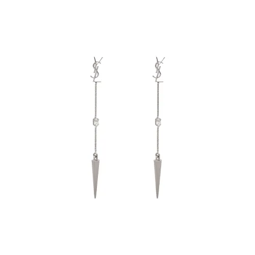 SAINT LAURENT Серебряные серьги из бронзы Женские
