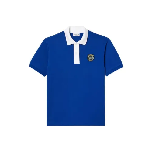 LACOSTE Collaboration Поло Мужское Морской Синий Белый