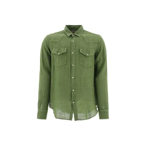 MC2 SAINT BARTHELEMY Рубашка Мужская Зеленая