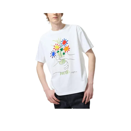 UNIQLO UNIQLO Серия Peace for All T-Рубашка Унисекс Белая