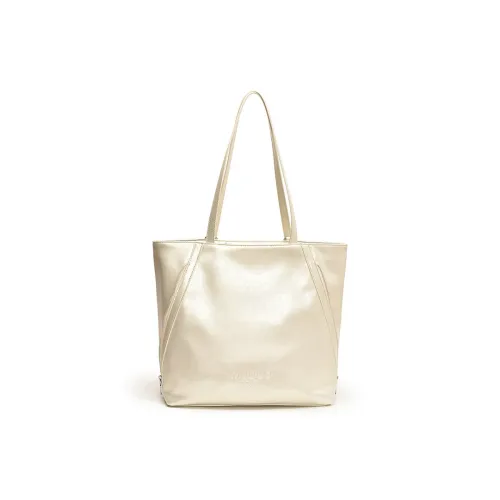 NOMK ПУ (полиуретан) Тоут Портативный Двойной Плечо Сумка Обычный Женская Белая Черная Серебряная Красная