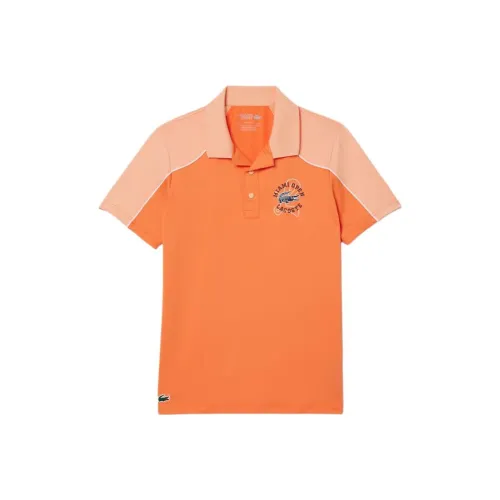 LACOSTE Поло Мужское Оранжевое