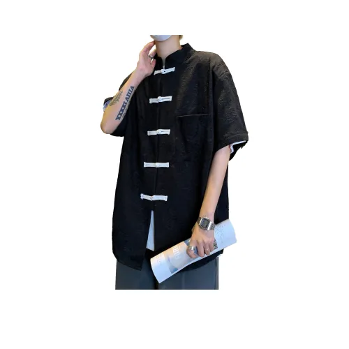 DANGERTIGER Черный Унисекс Рубашки