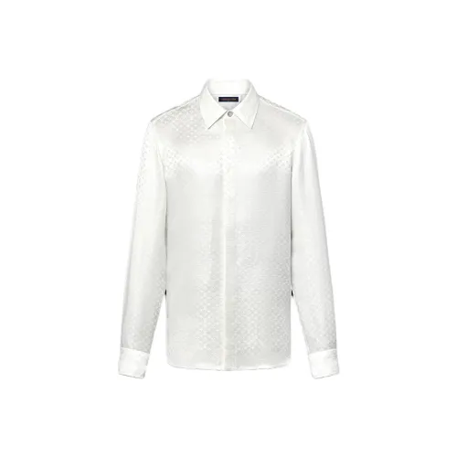 LOUIS VUITTON MINI MONOGRAM SS25 Рубашка Мужская Белая