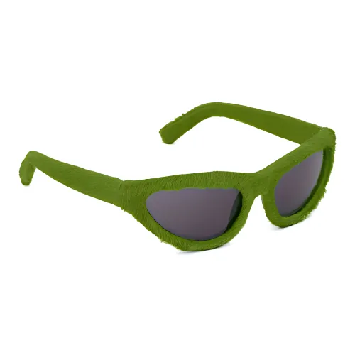 MARNI Нейлон Ацетат Телячья кожа Кошачий глаз Солнцезащитные очки Мужской Зеленый