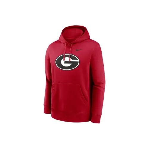 nike Georgia Bulldog Золотой Period Вечнозеленый Клуб Свитшот Мужской Красный