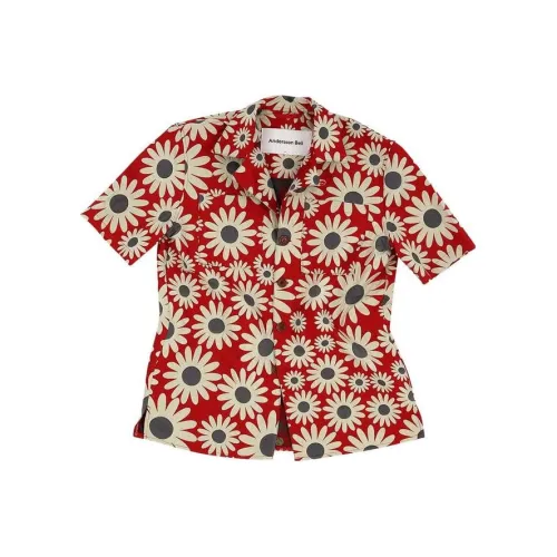 ANDERSSON BELL Collaboration Красные Мужские Рубашки