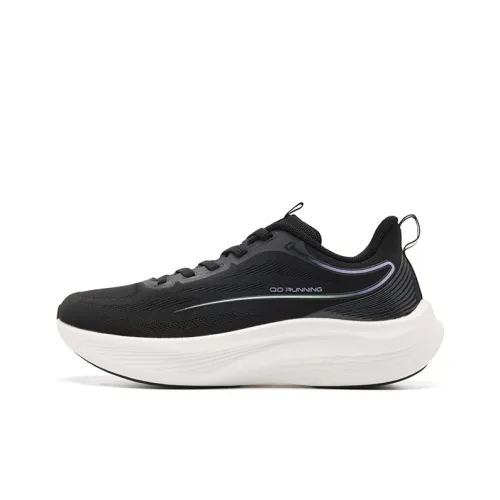 QIAODAN Q Лайт 6,0 Дышащий и Легкий Низкий Топ Повседневные Беговые Кроссовки Женские Черные