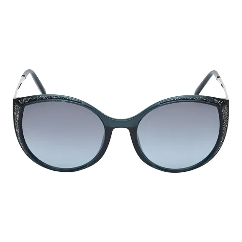 Swarovski Кошачий глаз Солнцезащитные очки Женские Синий