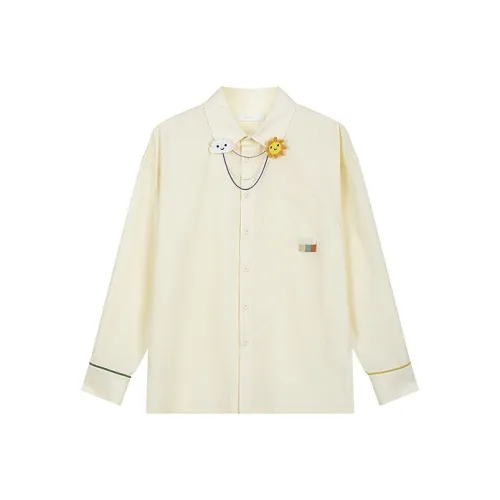 Bosieagender Бежевые Унисекс Рубашки