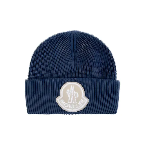 Moncler Шерстяные Шапки Мужской Синий