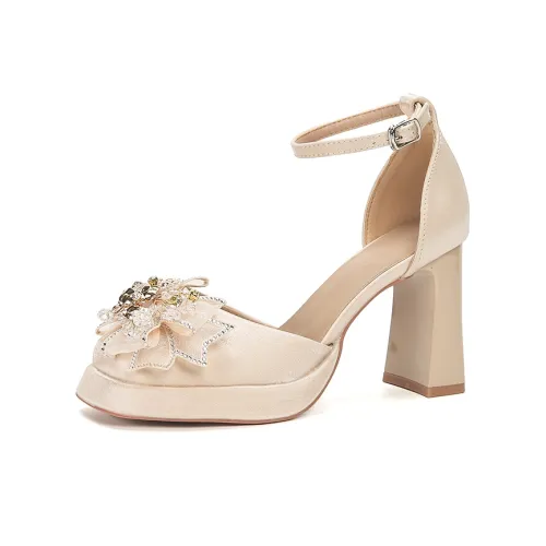 Zubumei Грубый каблук Высокие каблуки Женские