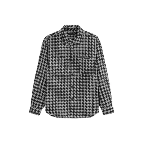 GXG Черно-белая панда, рубашка с узором "гусиная лапка", мужская