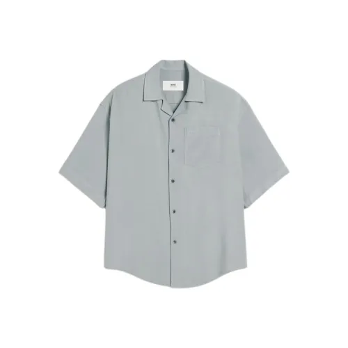 AMIPARIS FW24 Рубашка Мужская Синяя Серый