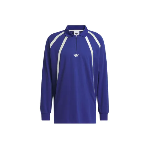 Adidas Originals RUGBY Long Sleeve Polo Polo Unisex Victory Blue