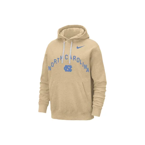 Nike UNC Club Флис Толстовка Мужской Linen Yellow