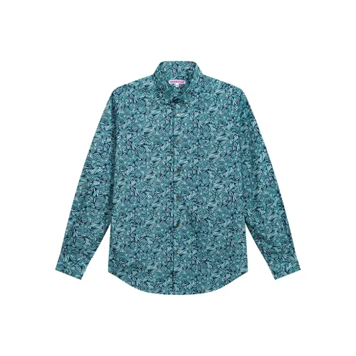 COTON DOUX Небесно-голубой Мужские Рубашки