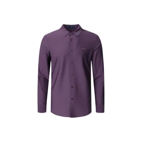Montagut Рубашка Мужская Night Glamor Фиолетовая