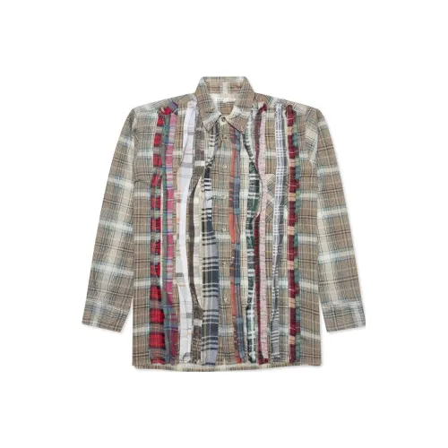 Needles Бежевые Мужские Рубашки