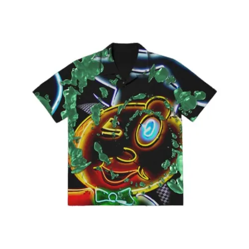 Travis Scott Зеленые Мужские Рубашки