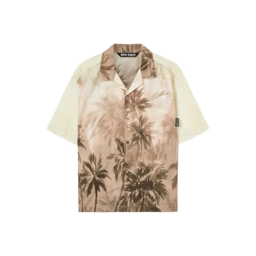 PALM ANGELS SS25 Рубашка Мужская Бежевая