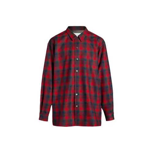 Maison Margiela x PENDLETON FW23 Рубашка Унисекс Красная