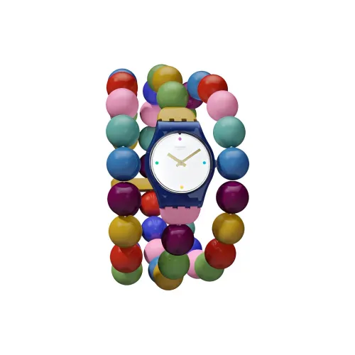 Swatch Quartz Механизм Унисекс Часы 25 мм Белый Циферблат Пластиковый Корпус Часы Пластиковый Ремешок