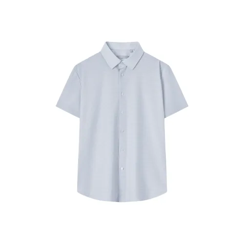 Jiumuwang мужские брюки Expert Легко ухоженные Коллекция SS25 Рубашка Мужская Серый Зеленый