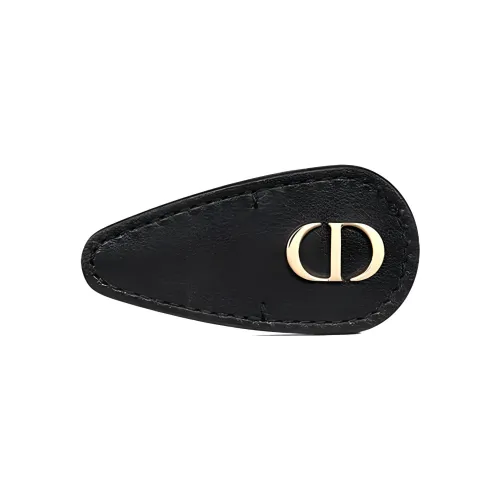 DIOR Телячья кожа Заколки для волос Унисекс Черный