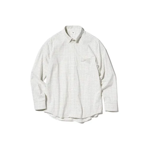 UNIQLO Сливочный Мужская Рубашка