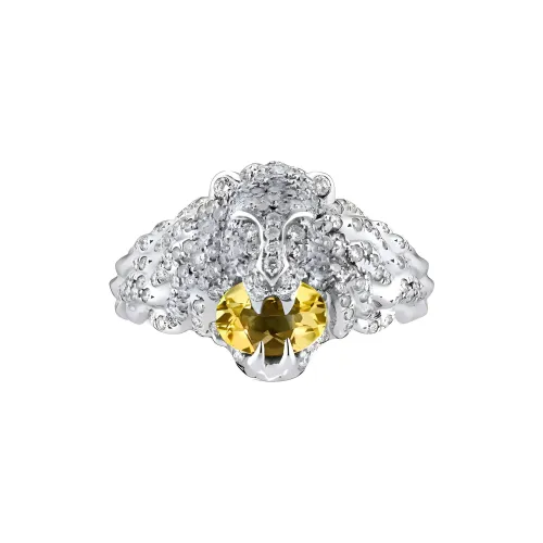 GUCCI Кольца с алмазами Унисекс Серебряные