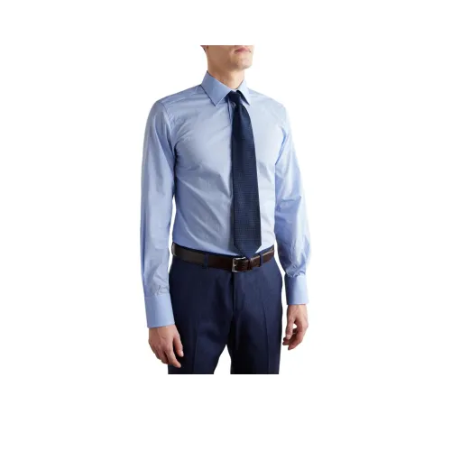 TOM FORD Blue Men's Shirts TOM FORD Синий Мужские Рубашки