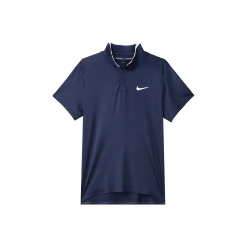 nike Court Advantage Dri Fit Поло Мужское Обсидиан