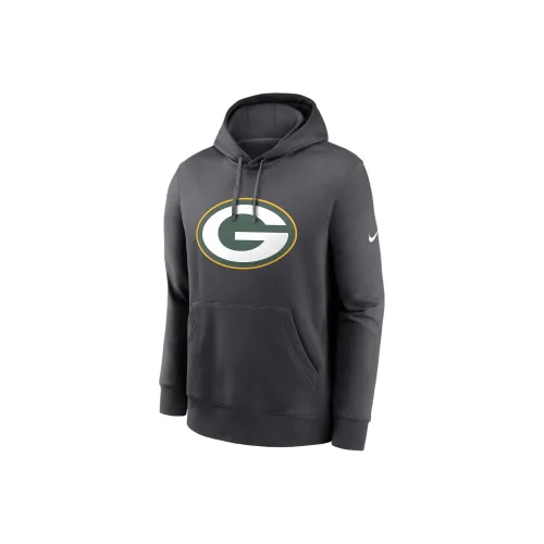 nike NFLClub FW24 Зеленый Bay Packers Логотип Толстовка Мужской Антрацит