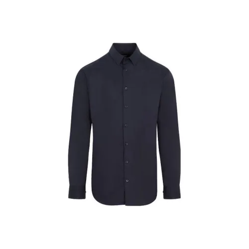 GIORGIO ARMANI Морской Синий Мужские Рубашки