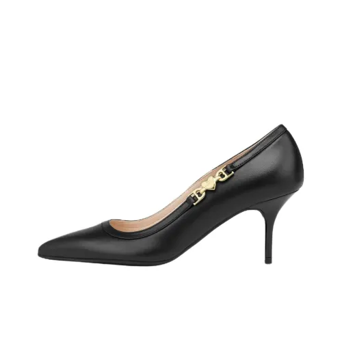 LOVE MOSCHINO Туфли с узким каблуком высокий каблук 7 см женские черные