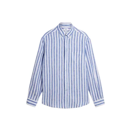 Dunhill FW24 Рубашка Мужская Кляйн-Синий