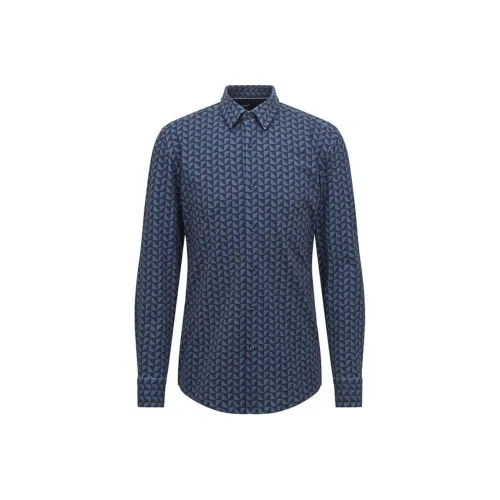 Hugo Boss Рубашка Мужская Морской Синий