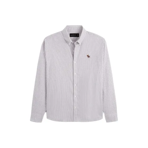 Abercrombie＆Fitch Рубашка Мужская Светло-фиолетовая