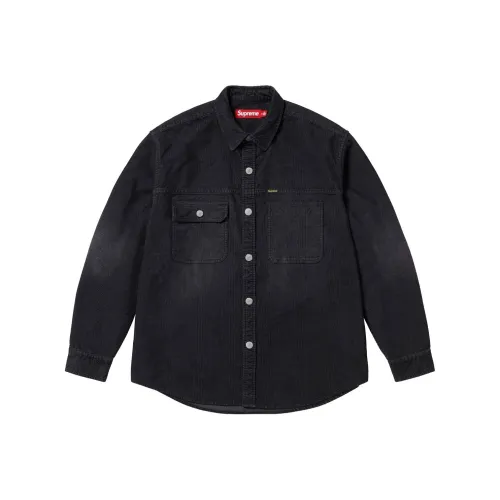 Supreme WEEK1Washed Вельветовая рубашка унисекс